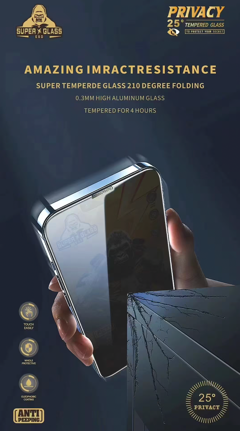 Gorilla Privacy Glass – Anti-Spy Tempered Glass Screen Protectors for iPhone