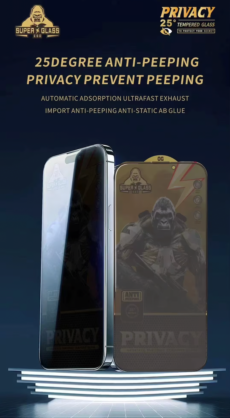 Gorilla Privacy Glass – Anti-Spy Tempered Glass Screen Protectors for iPhone