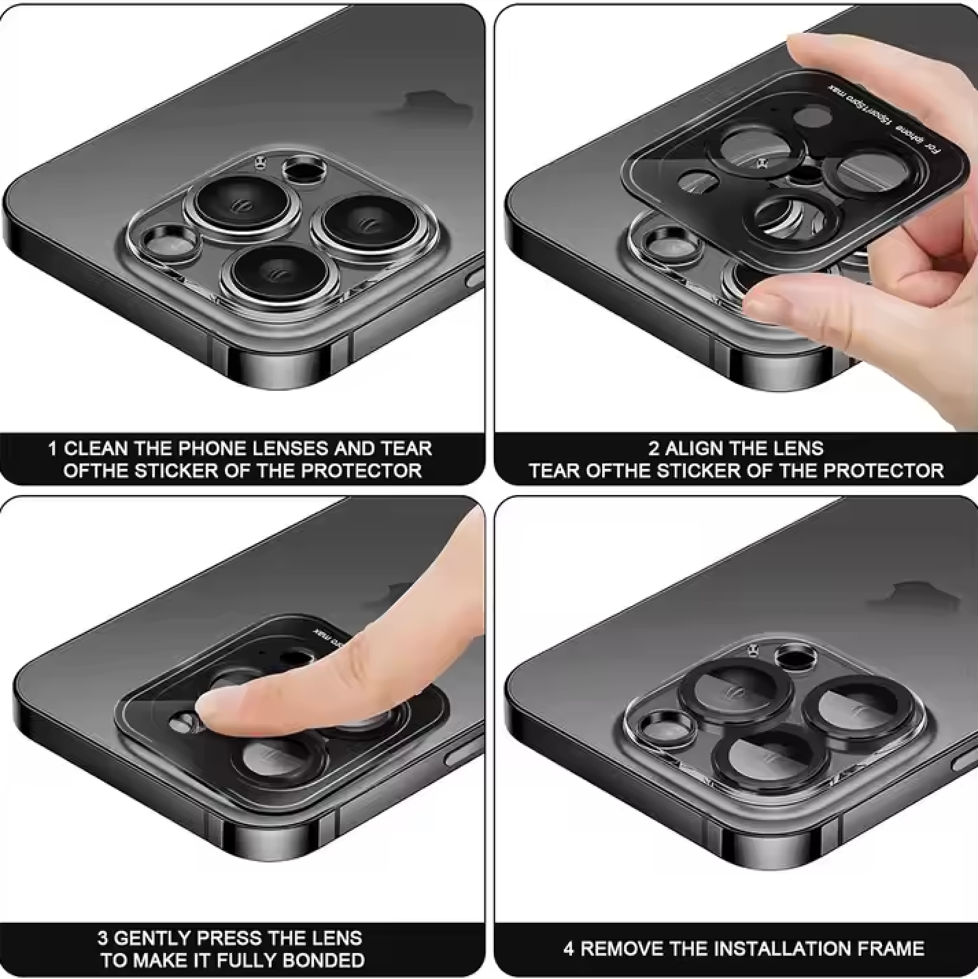 iPhone Camera Lens Protector – 9H Tempered Glass with Full Coverage