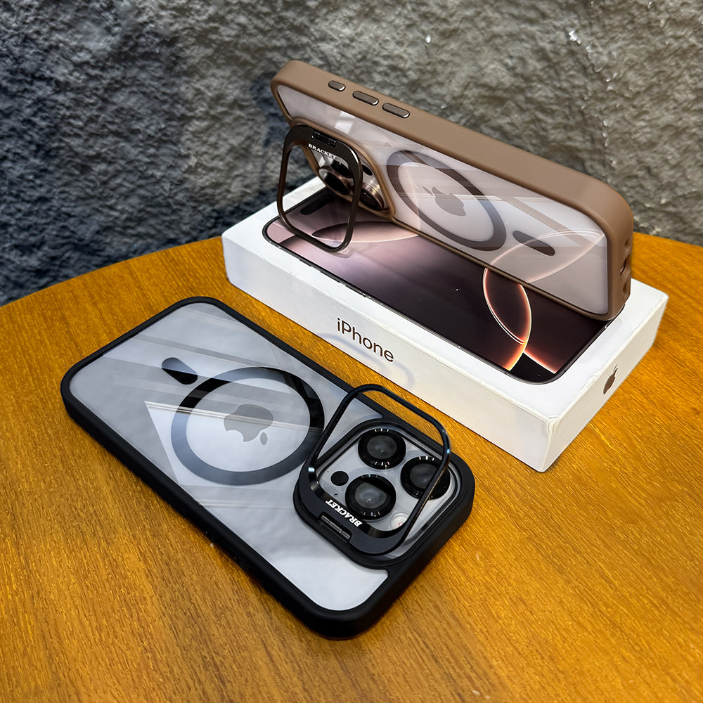 3-in-1 iPhone Case | Kickstand + MagSafe + Camera Lens Protection