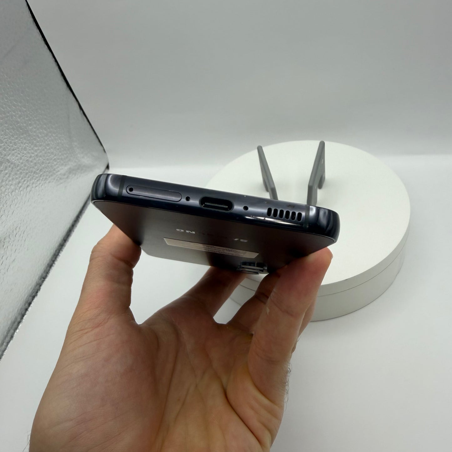 Samsung Galaxy S23 bottom edge with USB-C port and speaker