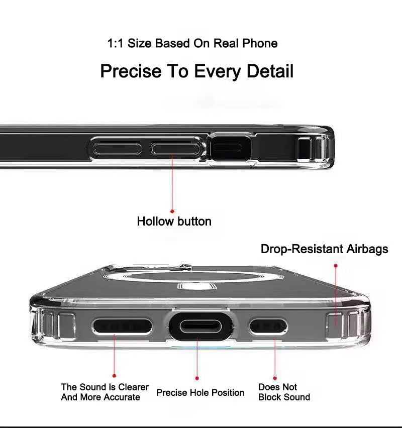 Clear iPhone Case with MagSafe | Slim & Magnetic Protection